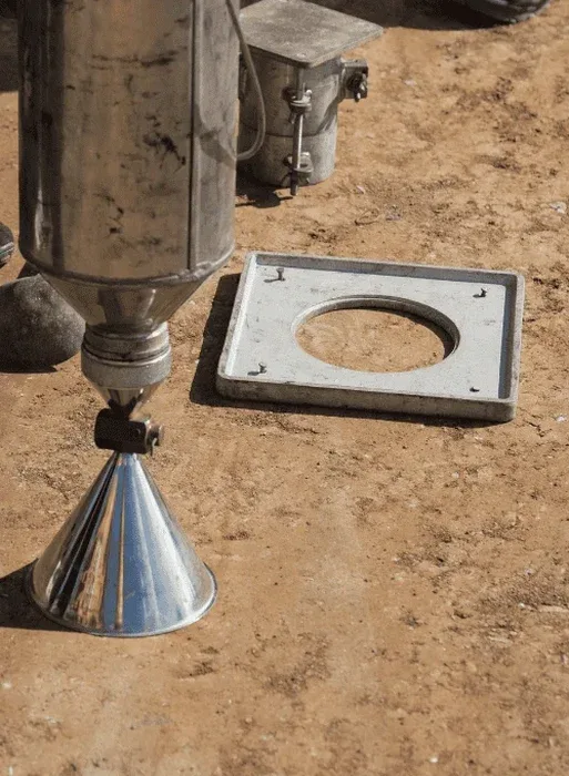 Densidad de campo con cono de arena en Copiapó: control de compactación real